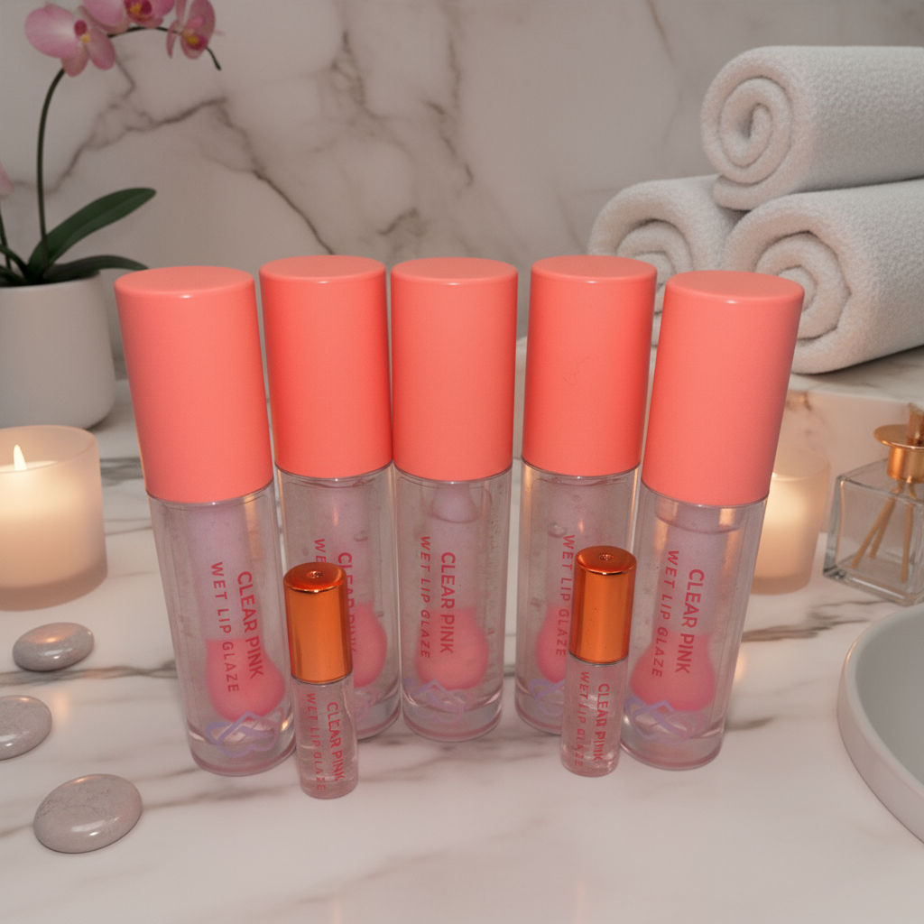 Clear/Pink Agape Wet Lip Glaze