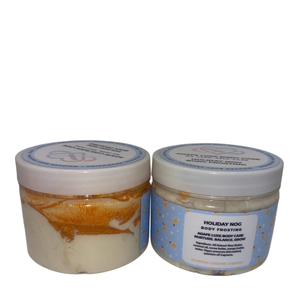 Caramel Pumpkin Eggnog Body Frosting 8 oz container