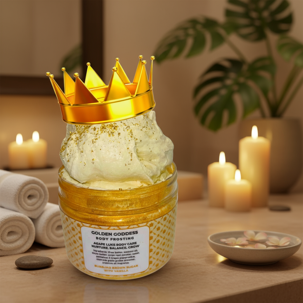 Golden Goddess Body Frosting, 8 oz container