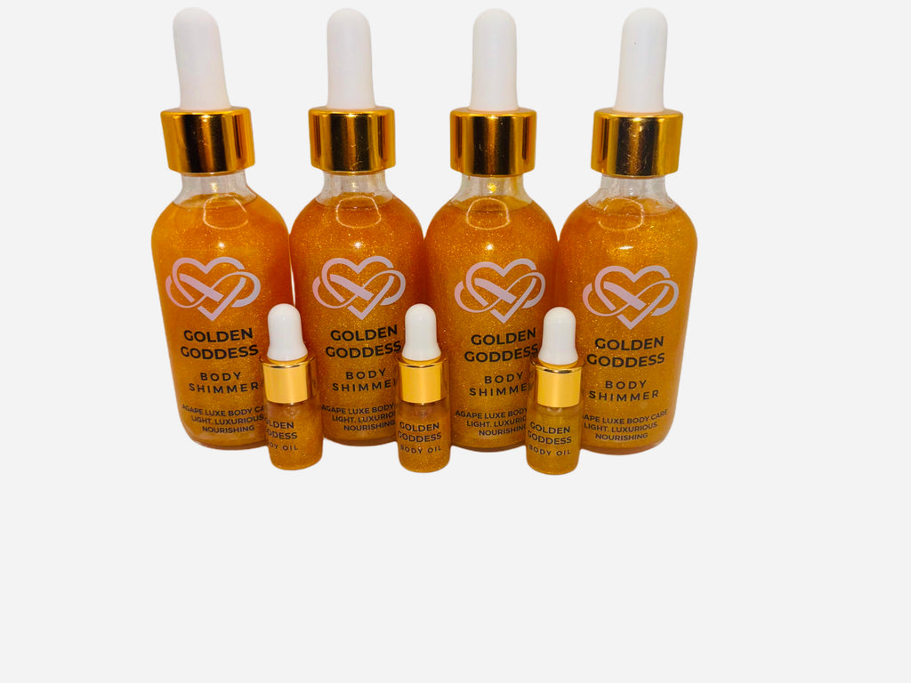 Golden Goddess Body Shimmer, 2oz dropper