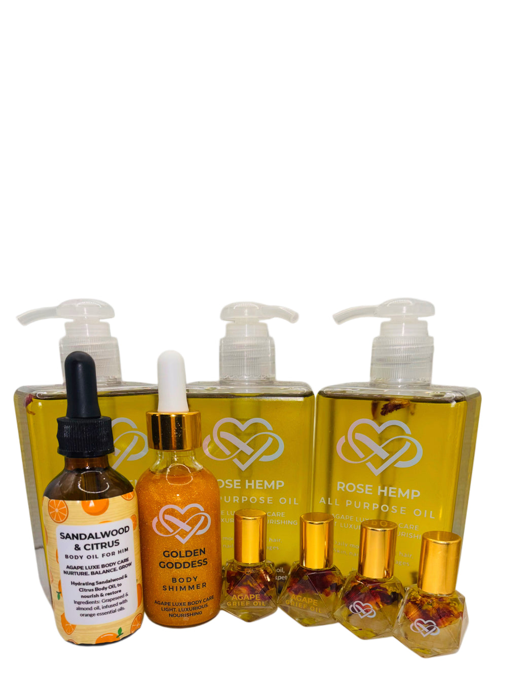 Agape Luxe Sample Pack – 2 oz Each (5 Items)