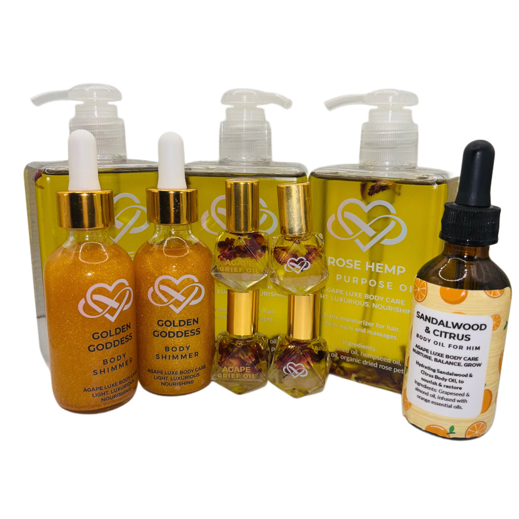 Agape Luxe Sample Pack – 2 oz Each (5 Items)