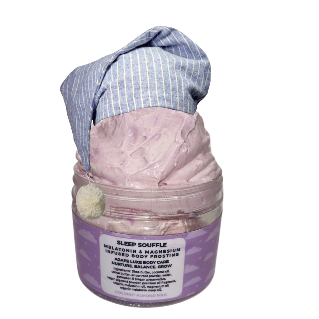 Sleep Souffle, Melatonin & Magnesium Infused Body Frosting 8oz container