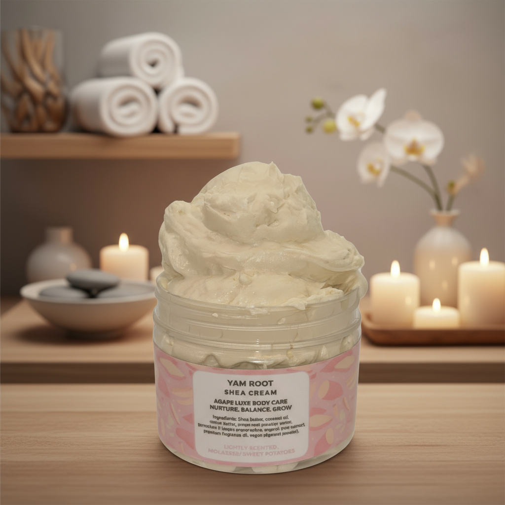Yam Root Shea Cream, 8 oz container