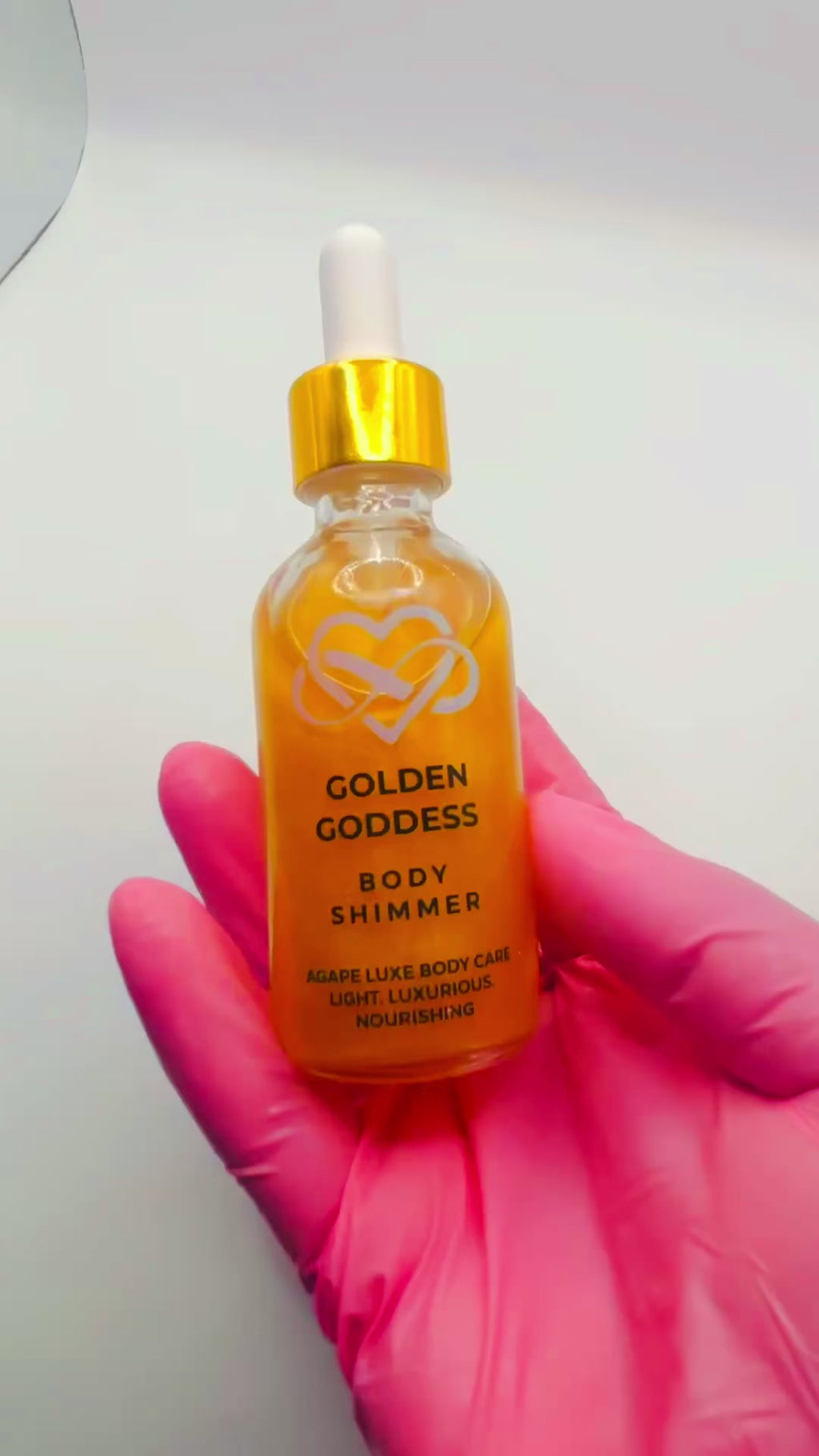Golden Goddess Body Shimmer, 2oz dropper