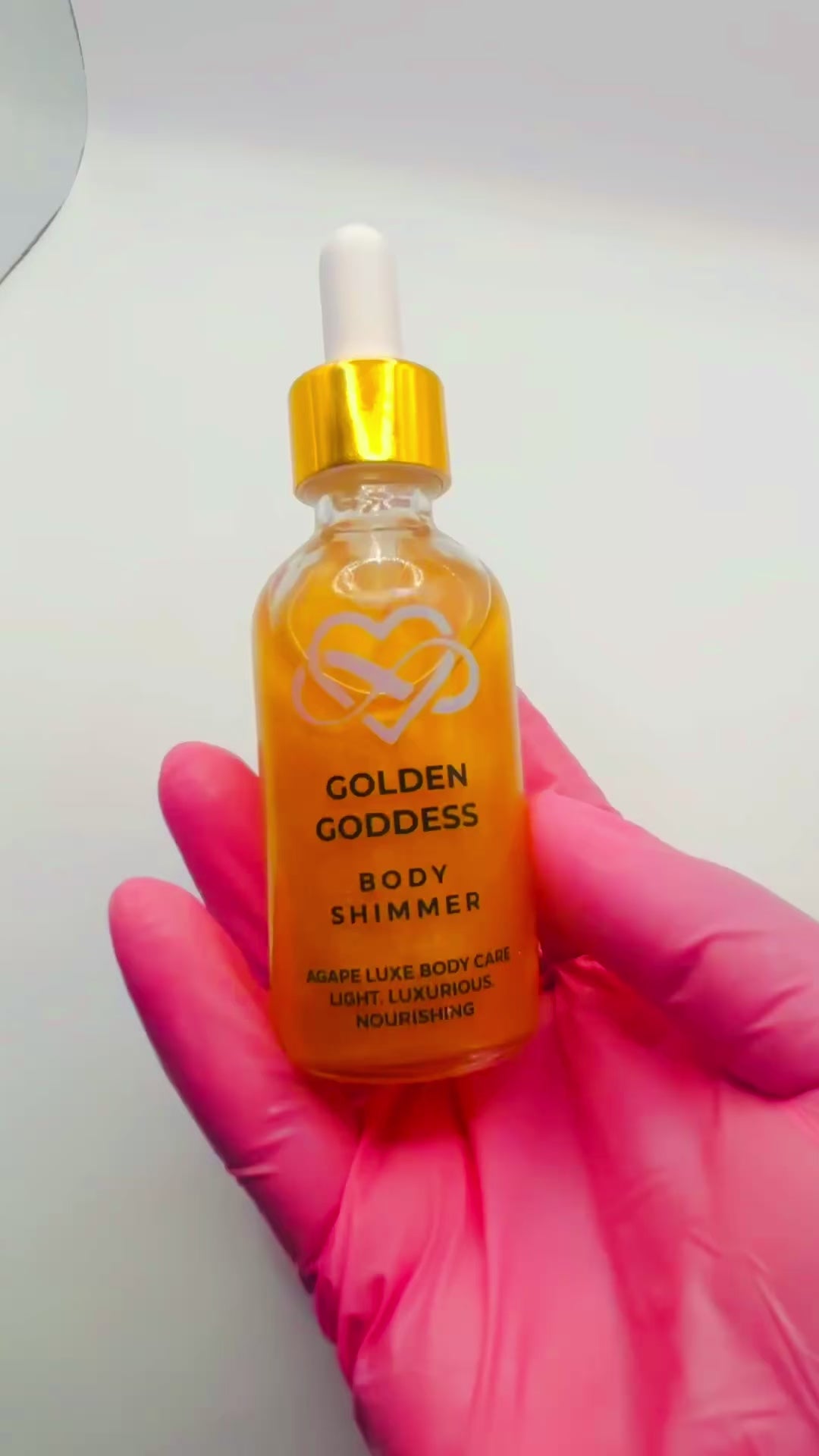 Golden Goddess Body Shimmer, 2oz dropper