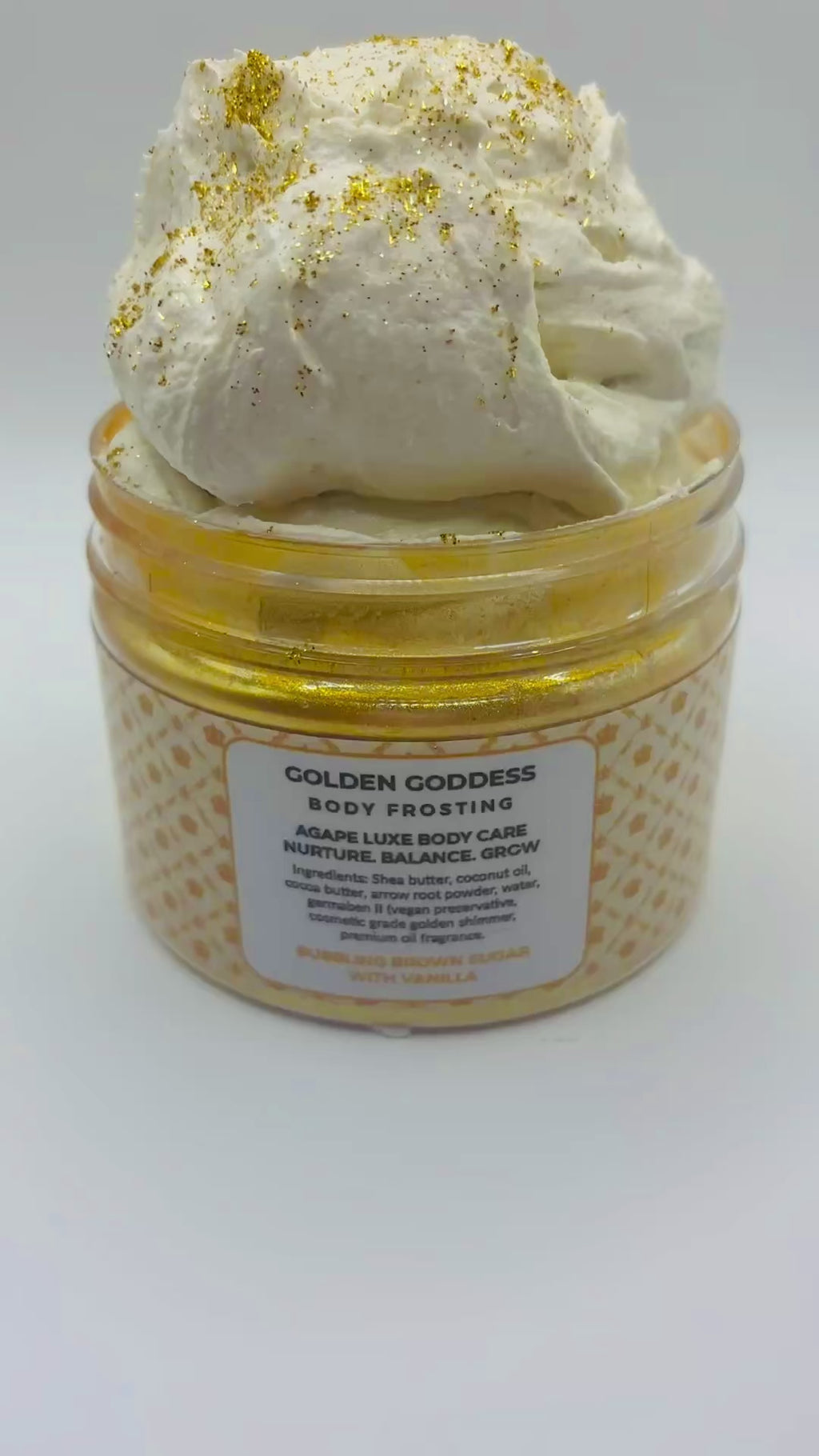 Golden Goddess Body Frosting, 8 oz container